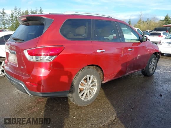✅ 2015 Nissan Pathfinder S • VIN: 5N1AR2MN5FC624603 • Lot: 43786215. Listed on IAAI with 159,139 mi. Free auction sales archive from the USA and detailed vehicle history report at DreamBid. Image 4.