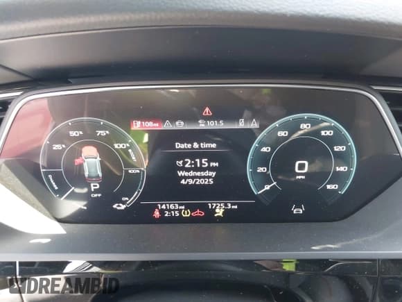 ✅ 2024 Audi Q8 e-tron Prestige • VIN: WA16ABGE0RB038196 • Лот: 41976431. Опубликован ранее на IAAI с пробегом 14 163 миль. Бесплатный доступ к архиву аукционных продаж из США и подробный отчёт об истории автомобиля на DreamBid. Изображение 7.