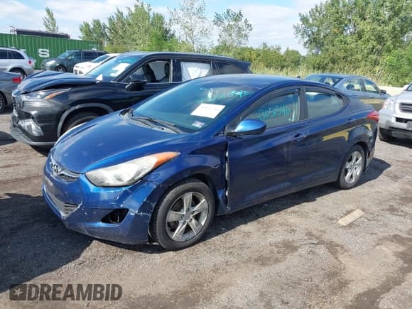 ✅ 2013 Hyundai Elantra Limited • VIN: KMHDH4AE3DU867995 • Lot: 43051546. Listed on IAAI with 113,195 mi. Free auction sales archive from the USA and detailed vehicle history report at DreamBid. Image 2.
