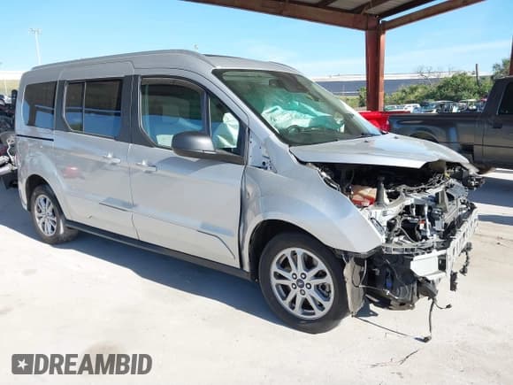 ✅ 2021 Ford Transit Connect XLT • VIN: NM0GE9F21M1504485 • Lot: 41635317. Listed on IAAI with 62,345 mi. Free auction sales archive from the USA and detailed vehicle history report at DreamBid. Image 1.
