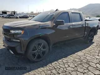 2019 Chevrolet Silverado 1500 RST with VIN 1GCPWDEK7KZ334457, listed as a Copart auction lot 72921804 with 63,325 mi miles and Salvage title. Bid and sale history available at DreamBid. Image 1.