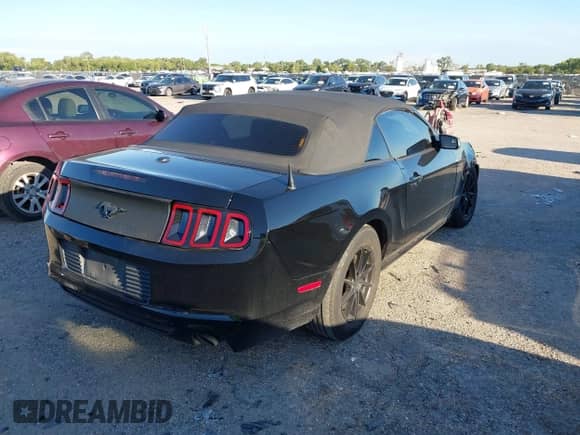 2014 Ford Mustang V6 with VIN 1ZVBP8EM1E5328453, listed as a IAAI auction lot 43291892 with 174,135 mi miles and . Bid and sale history available at DreamBid. Image 4.