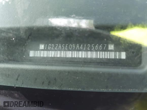 ✅ 2010 Pontiac G6 1SB • VIN: 1G2ZA5E09A4125667 • Lot: 42445714. Wystawiony na IAAI z przebiegiem 194 203 mil. Bezpłatny archiwum sprzedaży aukcyjnych z USA i szczegółowy raport historii pojazdu na DreamBid. Zdjęcie 9.