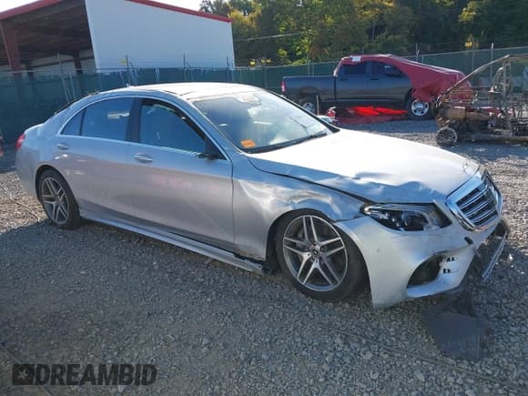 ✅ 2020 Mercedes-Benz S 560 • VIN: W1KUG8GB3LA529224 • Lot: 43186314. Listed on IAAI with 31,535 mi. Free auction sales archive from the USA and detailed vehicle history report at DreamBid. Image 1.