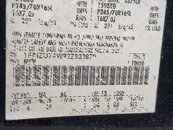 ✅ 2002 Ford Explorer Eddie Bauer • VIN: 1FMZU74W92ZB32879 • Lot: 39327971. Wystawiony na IAAI z przebiegiem 128 592 mil. Bezpłatny archiwum sprzedaży aukcyjnych z USA i szczegółowy raport historii pojazdu na DreamBid. Zdjęcie 9.