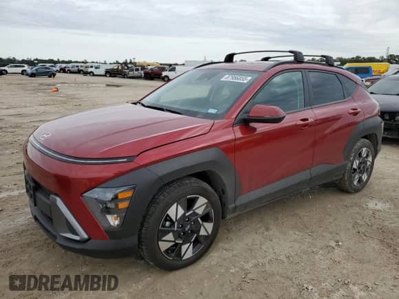 2024 Hyundai Kona SEL with VIN KM8HC3AB4RU182007, listed as a Copart auction lot 87956855 with 1,551 mi miles and Salvage title. Bid and sale history available at DreamBid. Image 1.
