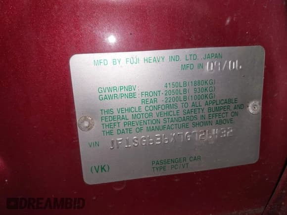 ✅ 2007 Subaru Forester X • VIN: JF1SG636X7G726432 • Lot: 43742015. Listed on IAAI with 162,300 mi. Free auction sales archive from the USA and detailed vehicle history report at DreamBid. Image 9.