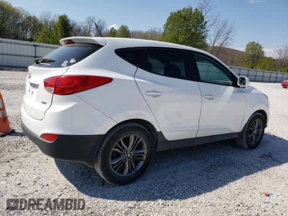 2015 Hyundai Tucson GLS with VIN KM8JTCAF3FU110022, listed as a Copart auction lot 47961694 with 60,354 mi miles and . Bid and sale history available at DreamBid. Image 3.