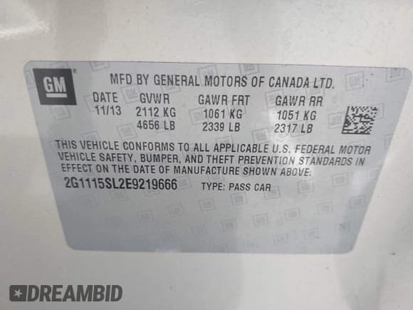 ✅ 2014 Chevrolet Impala LT • VIN: 2G1115SL2E9219666 • Lot: 43626278. Wystawiony na IAAI z przebiegiem 82 647 mil. Bezpłatny archiwum sprzedaży aukcyjnych z USA i szczegółowy raport historii pojazdu na DreamBid. Zdjęcie 9.