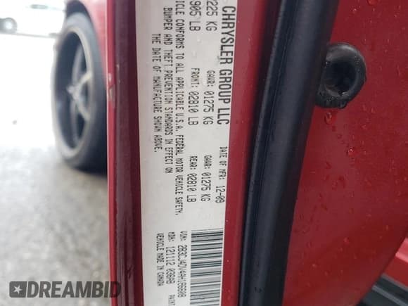 ✅ 2010 Dodge Challenger SE • VIN: 2B3CJ4DV4AH166608 • Lot: 86160144. Wystawiony na Copart z przebiegiem 226 948 mil. Bezpłatny archiwum sprzedaży aukcyjnych z USA i szczegółowy raport historii pojazdu na DreamBid. Zdjęcie 12.