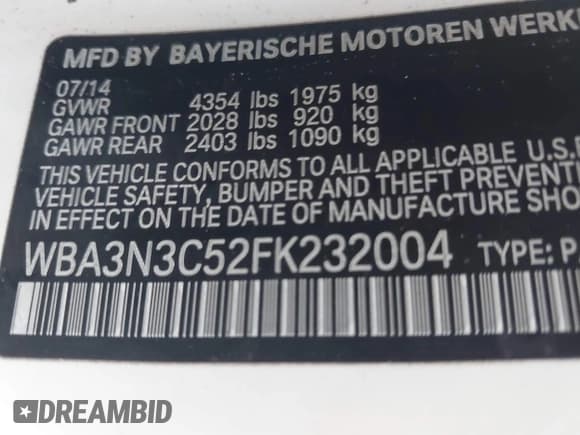 ✅ 2015 BMW 4 Series 428i • VIN: WBA3N3C52FK232004 • Lot: 43578469. Wystawiony na IAAI z przebiegiem 114 284 mil. Bezpłatny archiwum sprzedaży aukcyjnych z USA i szczegółowy raport historii pojazdu na DreamBid. Zdjęcie 9.