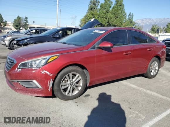 2016 Hyundai Sonata SE with VIN 5NPE24AF0GH362191, listed as a Copart auction lot 82714985 with 151,720 mi miles and Salvage title. Bid and sale history available at DreamBid. Image 1.