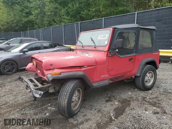 ✅ 1992 Jeep Wrangler • VIN: 2J4FY19P9NJ505484 • Lot: 81412605. Listed on Copart with 257,235 mi. Free auction sales archive from the USA and detailed vehicle history report at DreamBid. Image 1.