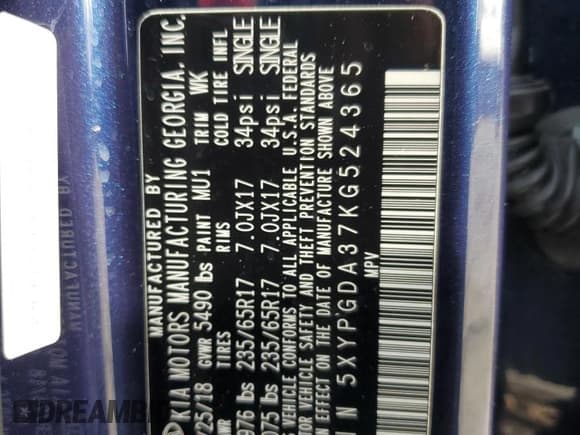 ✅ 2019 Kia Sorento LX • VIN: 5XYPGDA37KG524365 • Лот: 91633505. Опубликован ранее на Copart с пробегом 114 371 миль. Бесплатный доступ к архиву аукционных продаж из США и подробный отчёт об истории автомобиля на DreamBid. Изображение 13.