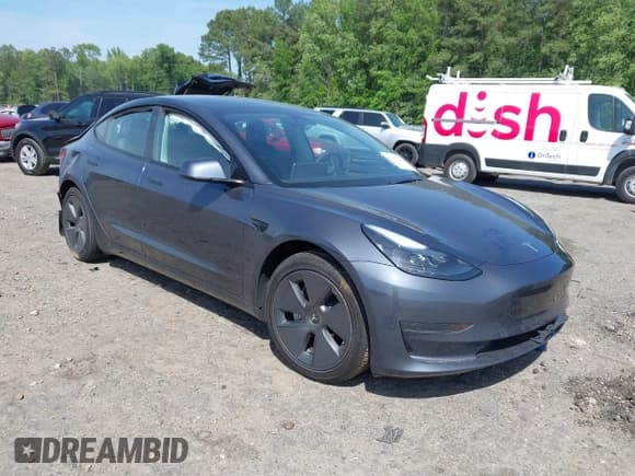 ✅ 2023 Tesla Model 3 • VIN: 5YJ3E1EA8PF400213 • Lot: 42117720. Listed on IAAI with 54,529 mi. Free auction sales archive from the USA and detailed vehicle history report at DreamBid. Image 1.