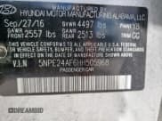 ✅ 2017 Hyundai Sonata 2.4L • VIN: 5NPE24AF6HH505968 • Lot: 82053395. Listed on Copart with 103,815 mi. Free auction sales archive from the USA and detailed vehicle history report at DreamBid. Image 12.