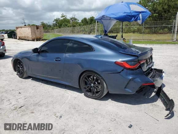 ✅ 2022 BMW 4 Series M440i • VIN: WBA83AP03NCJ36230 • Lot: 60898825. Listed on Copart with 24,718 mi. Free auction sales archive from the USA and detailed vehicle history report at DreamBid. Image 2.