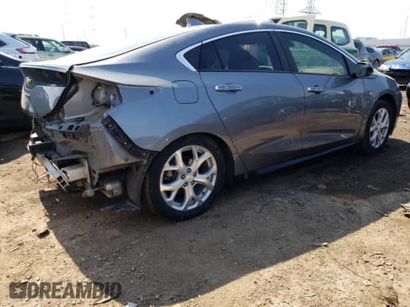 2018 Chevrolet Volt Premier with VIN 1G1RB6S53JU156114, listed as a Copart auction lot 46236693 with 60,826 mi miles and . Bid and sale history available at DreamBid. Image 3.