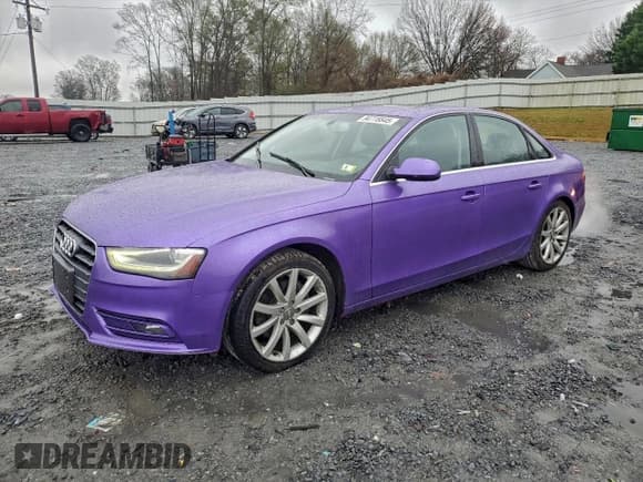 ✅ 2013 Audi A4 Premium Plus • VIN: WAUFFAFL3DN034701 • Lot: 94778845. Listed on Copart with 169,357 mi. Free auction sales archive from the USA and detailed vehicle history report at DreamBid. Image 1.