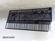 ✅ 2022 Mercedes-Benz CLA 35 AMG • VIN: W1K5J5BB6NN287052 • Lot: 42699934. Wystawiony na IAAI z przebiegiem 48 961 mil. Bezpłatny archiwum sprzedaży aukcyjnych z USA i szczegółowy raport historii pojazdu na DreamBid. Zdjęcie 9.