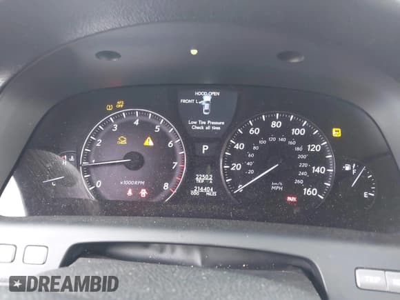 ✅ 2010 Lexus LS 460 • VIN: JTHBL5EF9A5097440 • Лот: 42978722. Опубликован ранее на IAAI с пробегом 216 404 миль. Бесплатный доступ к архиву аукционных продаж из США и подробный отчёт об истории автомобиля на DreamBid. Изображение 7.