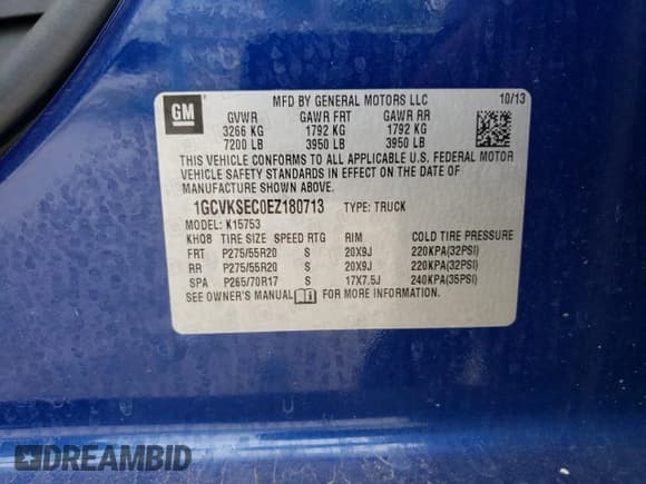 ✅ 2014 Chevrolet Silverado 1500 LTZ • VIN: 1GCVKSEC0EZ180713 • Лот: 58701294. Опубликован ранее на Copart с пробегом 149 263 миль. Бесплатный доступ к архиву аукционных продаж из США и подробный отчёт об истории автомобиля на DreamBid. Изображение 14.