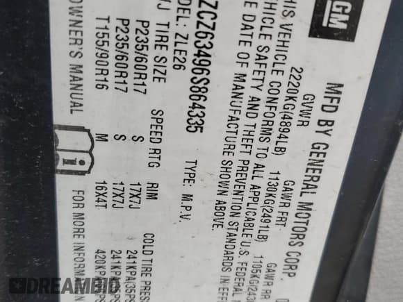 ✅ 2006 Saturn VUE • VIN: 5GZCZ63456S878989 • Lot: 47394055. Wystawiony na Copart z przebiegiem 133 384 mil. Bezpłatny archiwum sprzedaży aukcyjnych z USA i szczegółowy raport historii pojazdu na DreamBid. Zdjęcie 12.