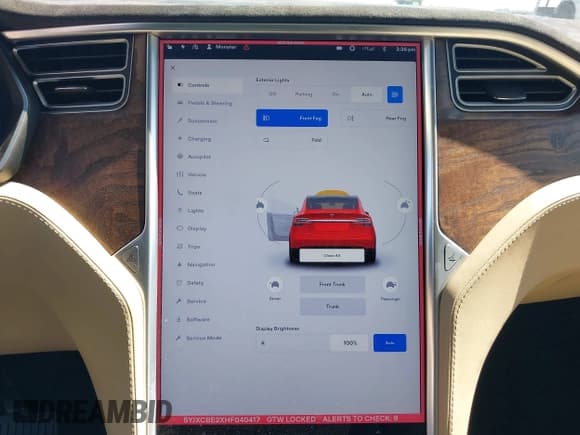 ✅ 2017 Tesla Model X 90D • VIN: 5YJXCBE2XHF040417 • Lot: 42826696. Wystawiony na IAAI z przebiegiem 43 624 mil. Bezpłatny archiwum sprzedaży aukcyjnych z USA i szczegółowy raport historii pojazdu na DreamBid. Zdjęcie 19.