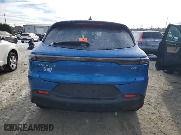 2024 Dodge Hornet GT z VIN ZACNDFAN3R3A36769, wystawiony jako Copart lot #88451055 z przebiegiem Nie podano mil oraz Szkoda całkowita • Salvage title. Historia ofert i sprzedaży dostępna na DreamBid. Obrazek 6.