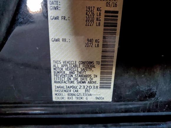 ✅ 2016 Nissan Altima SR • VIN: 1N4AL3AP0GC232038 • Lot: 96228955. Wystawiony na Copart z przebiegiem 128 887 mil. Bezpłatny archiwum sprzedaży aukcyjnych z USA i szczegółowy raport historii pojazdu na DreamBid. Zdjęcie 12.