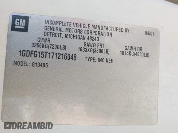 ✅ 2007 GMC Savana Cargo YF7 Upfitter • VIN: 1GDFG15T171216048 • Lot: 42680061. Wystawiony na IAAI z przebiegiem 149 152 mil. Bezpłatny archiwum sprzedaży aukcyjnych z USA i szczegółowy raport historii pojazdu na DreamBid. Zdjęcie 9.