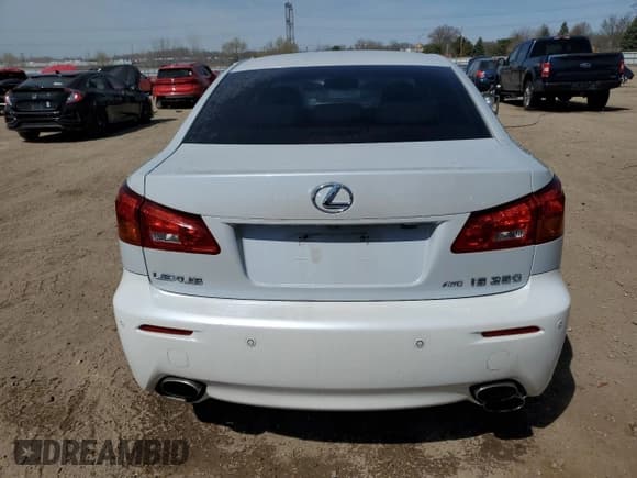 ✅ 2006 Lexus IS 250 • VIN: JTHCK262665007122 • Lot: 53168355. Listed on Copart with 177,680 mi. Free auction sales archive from the USA and detailed vehicle history report at DreamBid. Image 6.