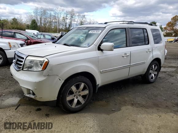 ✅ 2013 Honda Pilot Touring • VIN: 5FNYF4H9XDB039388 • Лот: 91047935. Опубликован ранее на Copart с пробегом 126 359 миль. Бесплатный доступ к архиву аукционных продаж из США и подробный отчёт об истории автомобиля на DreamBid. Изображение 1.