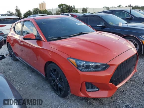 2019 Hyundai Veloster Turbo R-Spec z VIN KMHTH6AB0KU018904, wystawiony jako Copart lot #77223314 z przebiegiem 82 877 mil mil oraz Szkoda całkowita • Salvage title. Historia ofert i sprzedaży dostępna na DreamBid. Obrazek 4.