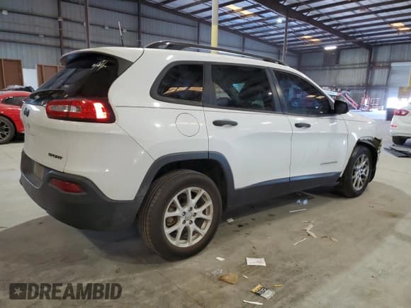 ✅ 2016 Jeep Cherokee Sport • VIN: 1C4PJLAB8GW274177 • Lot: 91631385. Listed on Copart with 243,464 mi. Free auction sales archive from the USA and detailed vehicle history report at DreamBid. Image 3.