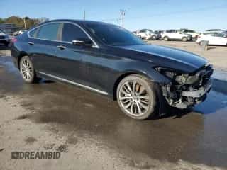 2015 Hyundai Genesis 5.0L z VIN KMHGN4JF2FU036120, wystawiony jako Copart lot #63037604 z przebiegiem 102 936 mil mil oraz Szkoda całkowita • Salvage title. Historia ofert i sprzedaży dostępna na DreamBid. Obrazek 4.