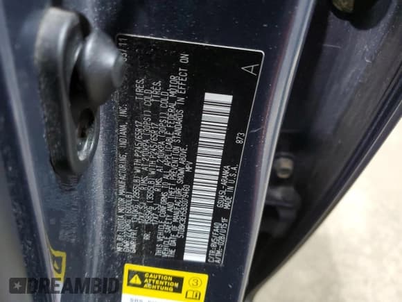 ✅ 2011 Toyota Highlander • VIN: 5TDBK3EH5BS079460 • Лот: 81057285. Опубликован ранее на Copart с пробегом 140 708 миль. Бесплатный доступ к архиву аукционных продаж из США и подробный отчёт об истории автомобиля на DreamBid. Изображение 13.