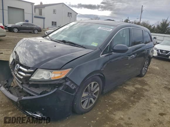 ✅ 2014 Honda Odyssey Touring • VIN: 5FNRL5H90EB094582 • Lot: 93588585. Listed on Copart with 148,694 mi. Free auction sales archive from the USA and detailed vehicle history report at DreamBid. Image 1.