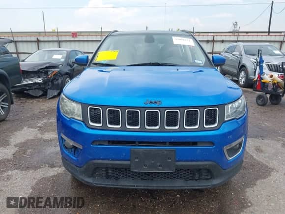2021 Jeep Compass Latitude with VIN 3C4NJDBB2MT595256, listed as a IAAI auction lot 43058271 with 102,541 mi miles and . Bid and sale history available at DreamBid. Image 12.