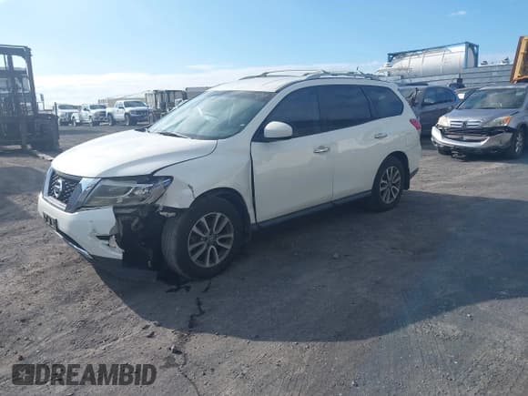 ✅ 2014 Nissan Pathfinder SV • VIN: 5N1AR2MN7EC695722 • Лот: 43313641. Опубликован ранее на IAAI с пробегом 104 183 миль. Бесплатный доступ к архиву аукционных продаж из США и подробный отчёт об истории автомобиля на DreamBid. Изображение 2.