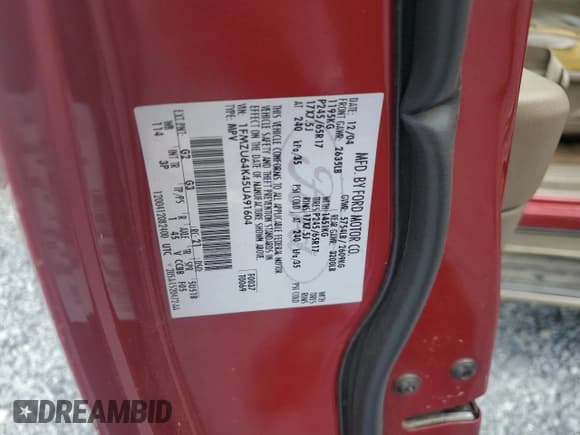 ✅ 2005 Ford Explorer Eddie Bauer • VIN: 1FMZU64K45UA91604 • Лот: 60666325. Опубликован ранее на Copart с пробегом 258 170 миль. Бесплатный доступ к архиву аукционных продаж из США и подробный отчёт об истории автомобиля на DreamBid. Изображение 13.