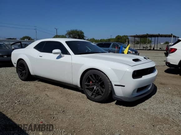 2021 Dodge Challenger SRT Hellcat with VIN 2C3CDZC93MH599434, listed as a Copart auction lot 54878345 with 16,554 mi miles and Salvage title. Bid and sale history available at DreamBid. Image 4.