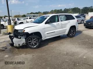✅ 2020 Jeep Grand Cherokee Limited X • VIN: 1C4RJFBT0LC362640 • Lot: 71655075. Listed on Copart with 57,140 mi. Free auction sales archive from the USA and detailed vehicle history report at DreamBid. Image 1.
