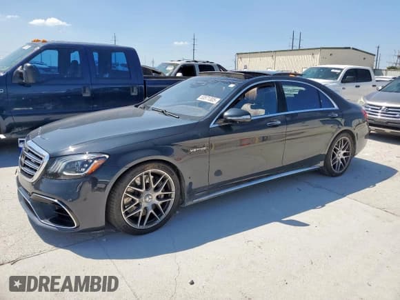 ✅ 2018 Mercedes-Benz S 63 AMG • VIN: WDDUG8JB2JA401661 • Lot: 53571305. Listed on Copart with Not provided. Free auction sales archive from the USA and detailed vehicle history report at DreamBid. Image 1.