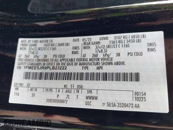 ✅ 2023 Ford Bronco Raptor • VIN: 1FMEE5JR9PLB23222 • Lot: 42376438. Wystawiony na IAAI z przebiegiem 7 447 mil. Bezpłatny archiwum sprzedaży aukcyjnych z USA i szczegółowy raport historii pojazdu na DreamBid. Zdjęcie 9.