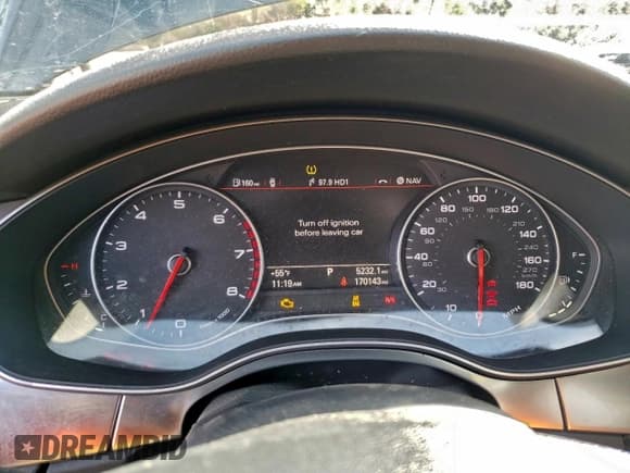 ✅ 2013 Audi A7 • VIN: WAU3GBFC5DN144378 • Lot: 92667905. Listed on Copart with 170,143 mi. Free auction sales archive from the USA and detailed vehicle history report at DreamBid. Image 9.