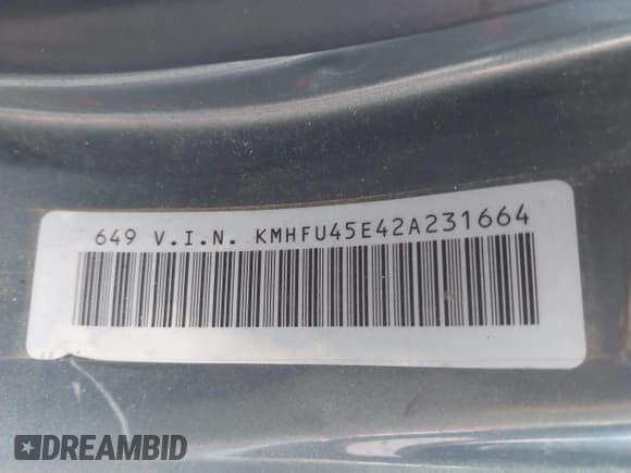 ✅ 2002 Hyundai XG L • VIN: KMHFU45E42A231664 • Лот: 43608761. Опубликован ранее на IAAI с пробегом 95 607 миль. Бесплатный доступ к архиву аукционных продаж из США и подробный отчёт об истории автомобиля на DreamBid. Изображение 9.