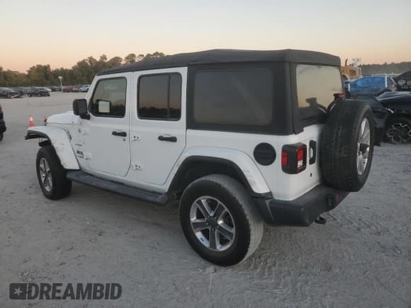 ✅ 2020 Jeep Wrangler Unlimited Sahara • VIN: 1C4HJXEN0LW220544 • Лот: 87453545. Опубликован ранее на Copart с пробегом 78 387 миль. Бесплатный доступ к архиву аукционных продаж из США и подробный отчёт об истории автомобиля на DreamBid. Изображение 2.
