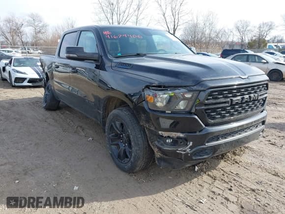 ✅ 2023 Ram 1500 Big Horn • VIN: 1C6RRFFG8PN671943 • Lot: 41679406. Listed on IAAI with 49,296 mi. Free auction sales archive from the USA and detailed vehicle history report at DreamBid. Image 1.
