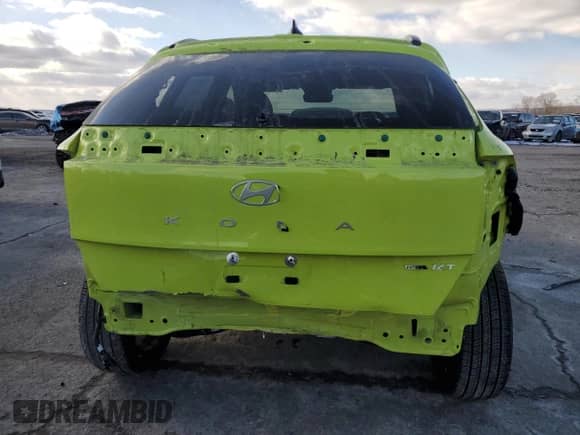 2024 Hyundai Kona Limited с VIN KM8HECA33RU052254, выставлен на аукционе Copart как лот 41551255 с пробегом 5 801 миль миль и Списание • Salvage title. История ставок и продаж доступна на DreamBid. Изображение 6.